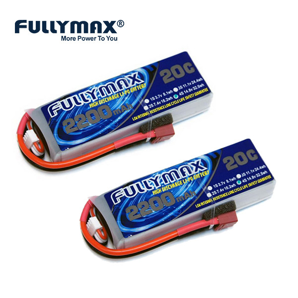 14.8 Volt Lipo Battery 4s 2200mah 20C Rc Lithium Polymer Battery Smart ...