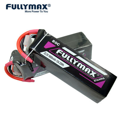 5600mAh 80C 6S 22.2v Lipo Battery Power RC Airplane Battery Life Safety