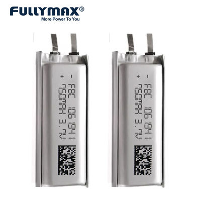 6.4A Fast Charge 3.7V 750mAh Lipo Battery Vape E Cig Battery For Cartridges Replacement