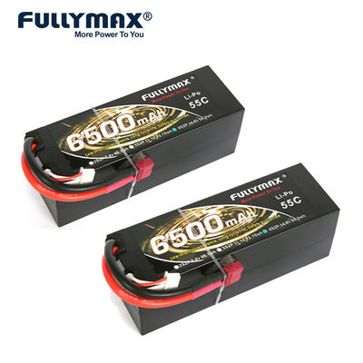 4S Lipo Battery 14.8v 55C 6500mAh Hobby Deans T Plug Rc Model Battery
