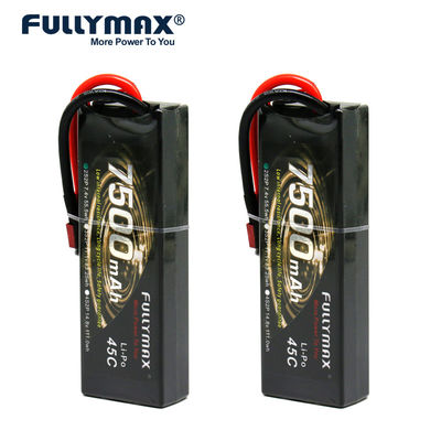 45C 7500mAh 7.4V 2S Lipo Batteries For Model Aircraft Rc Model Boats