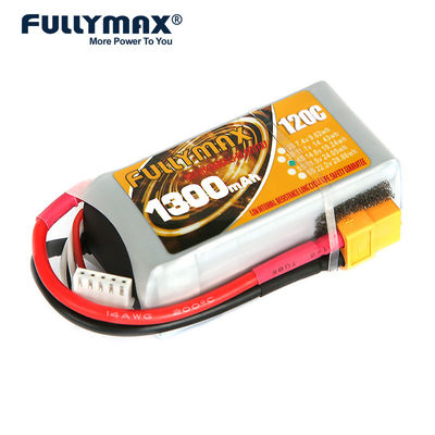 1300mah 14.8v 4 Cell 120c Lipo Battery High Energy Density Rc Plane Battery