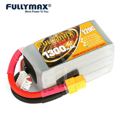 22.2V 6s 1300mah Lipo Rc Battery 1300mah 120C High Discharge Rate Drone FPV Skylark M4-Fpv250