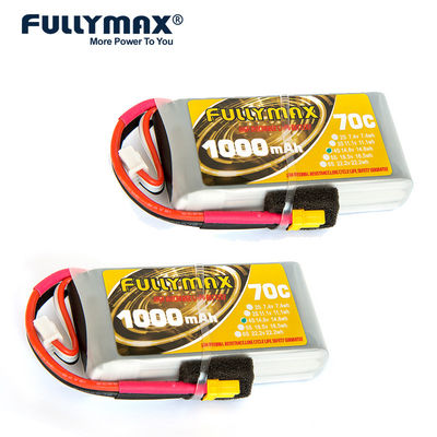 6s 1000mah Lipo Battery 14.8V 70C FPV Racing Rc Car Rechargeable Battery Pack Drone