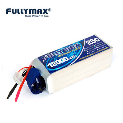 12000mah 6s Lipo Rechargeable Battery 22.2V 25C Commercial Drone Battery