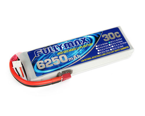 FULLYMAX RC Lipo Battery 30C 6250mAh 3S 11.1V with Deans connector for RC Car Boat Truck Helicopter Airplane
