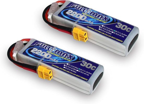3S LiPo Battery 2200mAh 11.1V 30C Soft Case Battery with XT60 Plug for RC Airplane