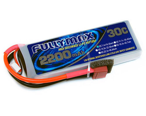 7.4V 2s 2200mah Lipo 2s 30c Lipo Battery with DEANS Plug Lithium RC Airplane Battery