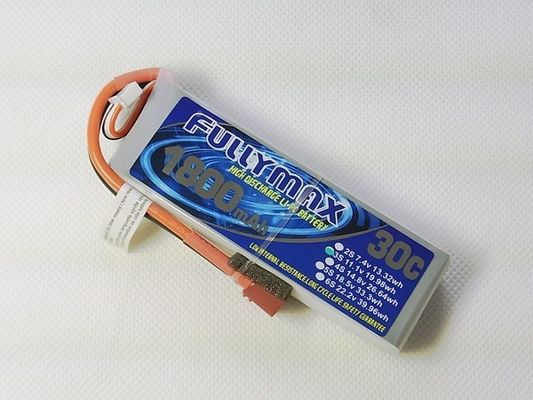 30C 1800mAh 3S 11.1V T Plug LiPo Battery For Indoor Slow Flyer RC Aerobatic Airplane