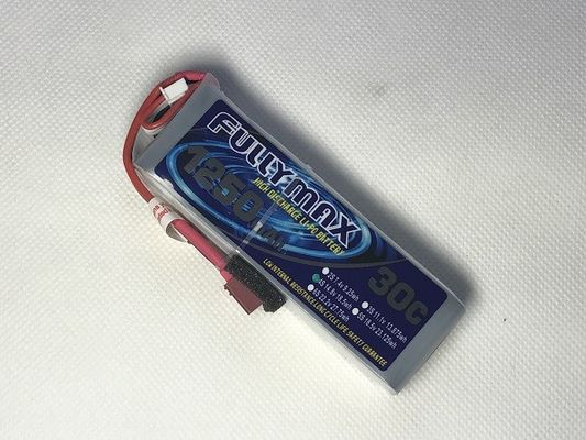 30C 1250mAh 4S 14.8V LiPo Battery Pack With Deans Plug For RC Cars RC Aircraft RC Heli