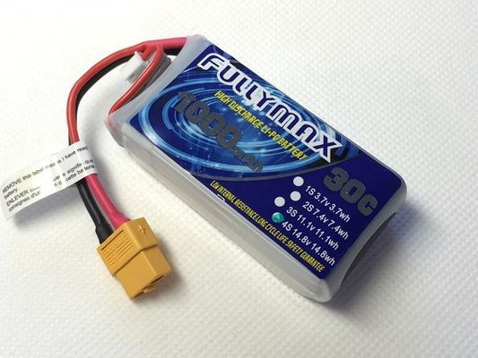 XT60 Plug LiPo Battery Pack 30C 1000mAh 4S 14.8V For RC Cars RC Aircraft